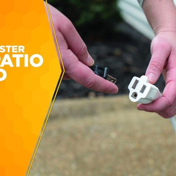 NEW Extension cord White Patio 40-Foot; 3-Pronged; 16 Gauge Extension Cord; 13 A - Picture 4 of 6